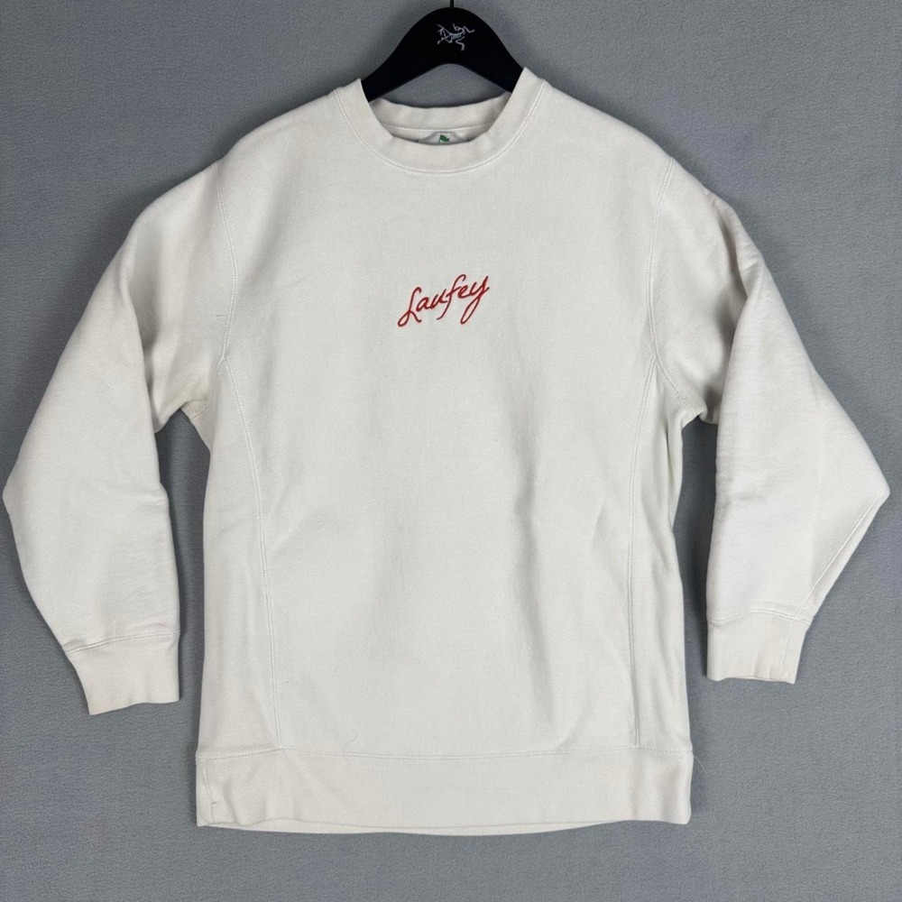 Laufey "I Wish You Love" white crewneck sweatshirt size Large